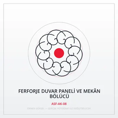 Ferforje Duvar Paneli ve Mekân Bölücü