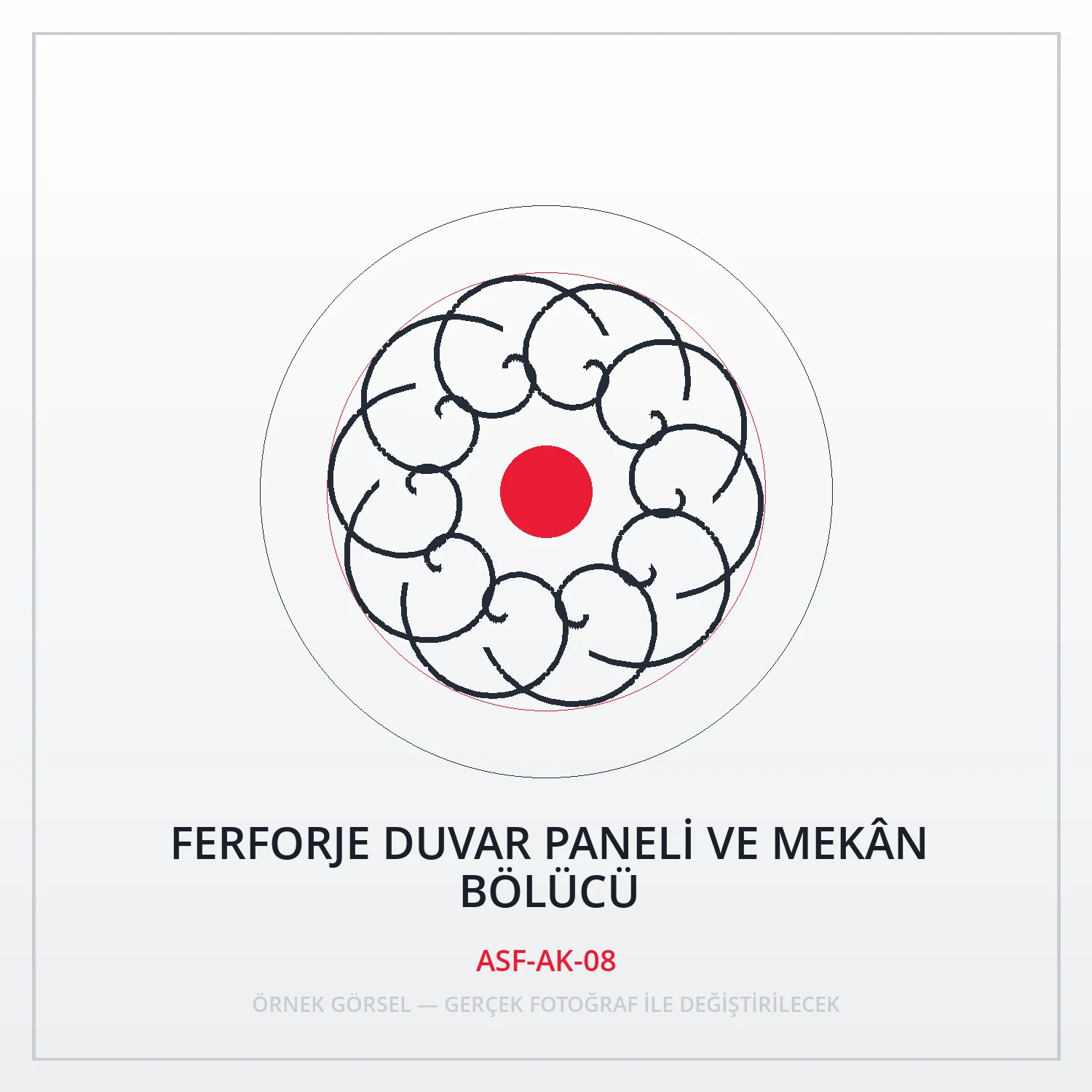 Ferforje Duvar Paneli ve Mekân Bölücü