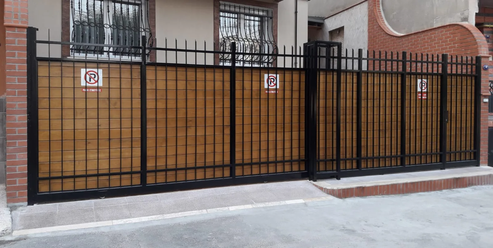 Sürgülü (Raylı) Ferforje Bahçe Kapısı — görsel 2
