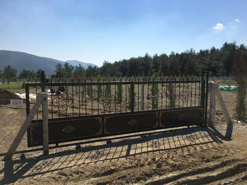 Sürgülü (Raylı) Ferforje Bahçe Kapısı — görsel 8