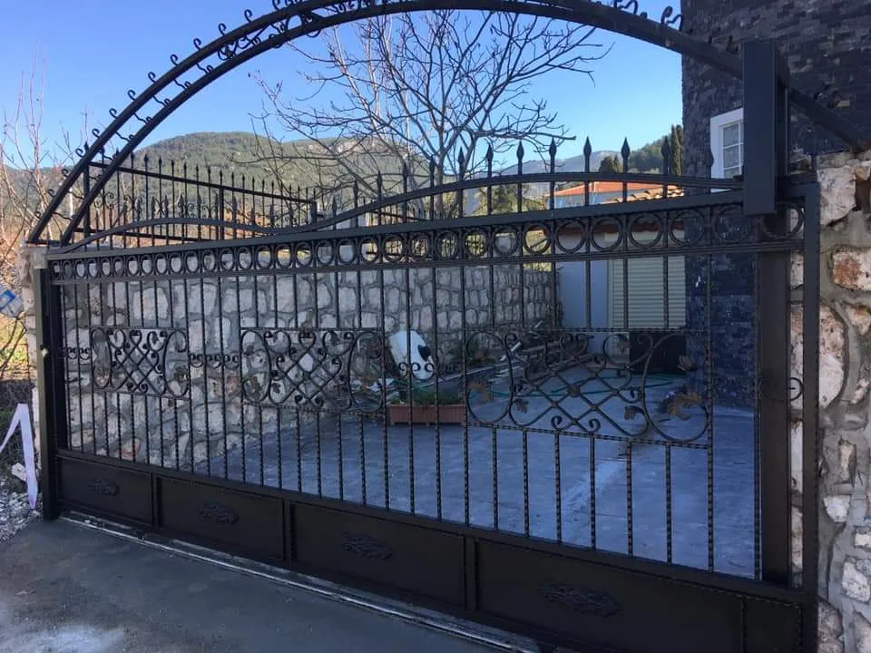 Sürgülü (Raylı) Ferforje Bahçe Kapısı — görsel 10