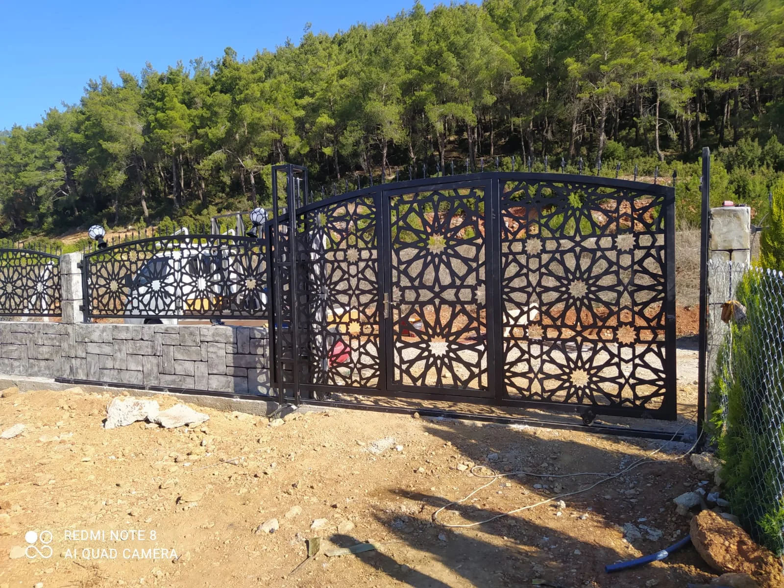 Sürgülü (Raylı) Ferforje Bahçe Kapısı — görsel 15