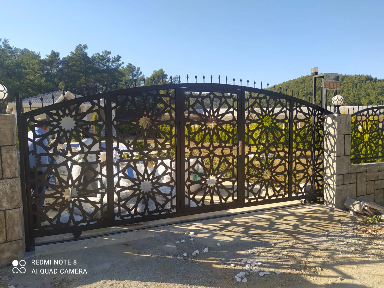 Sürgülü (Raylı) Ferforje Bahçe Kapısı — görsel 19