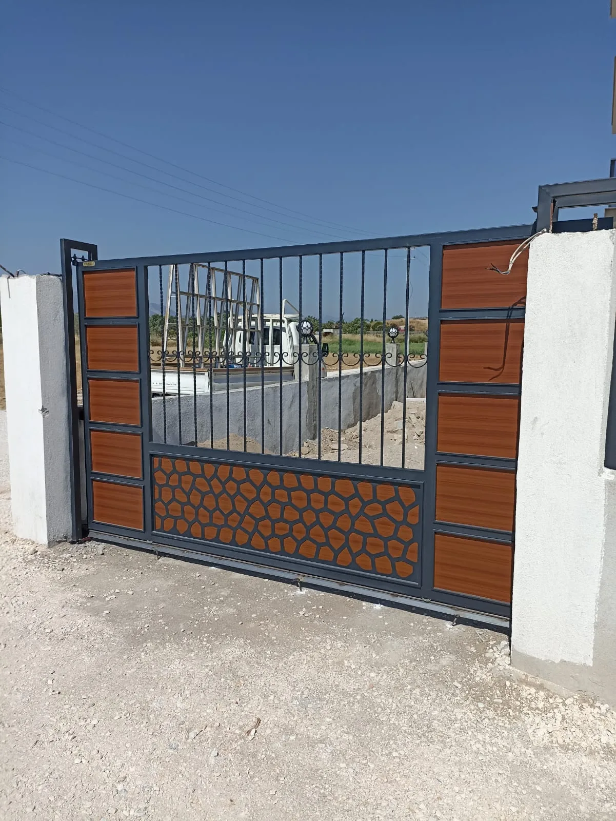 Sürgülü (Raylı) Ferforje Bahçe Kapısı — görsel 20