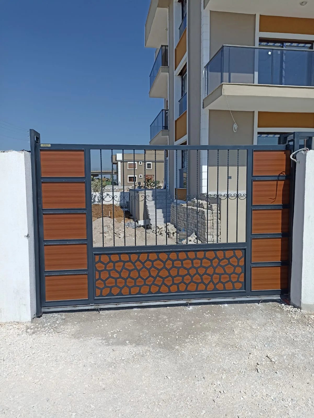 Sürgülü (Raylı) Ferforje Bahçe Kapısı — görsel 21