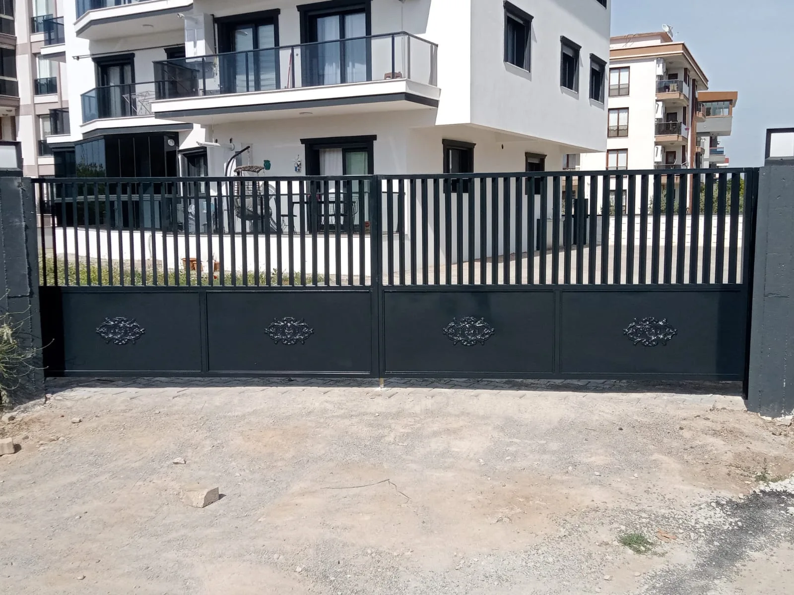 Sürgülü (Raylı) Ferforje Bahçe Kapısı — görsel 26