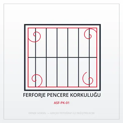 Ferforje Pencere Korkuluğu