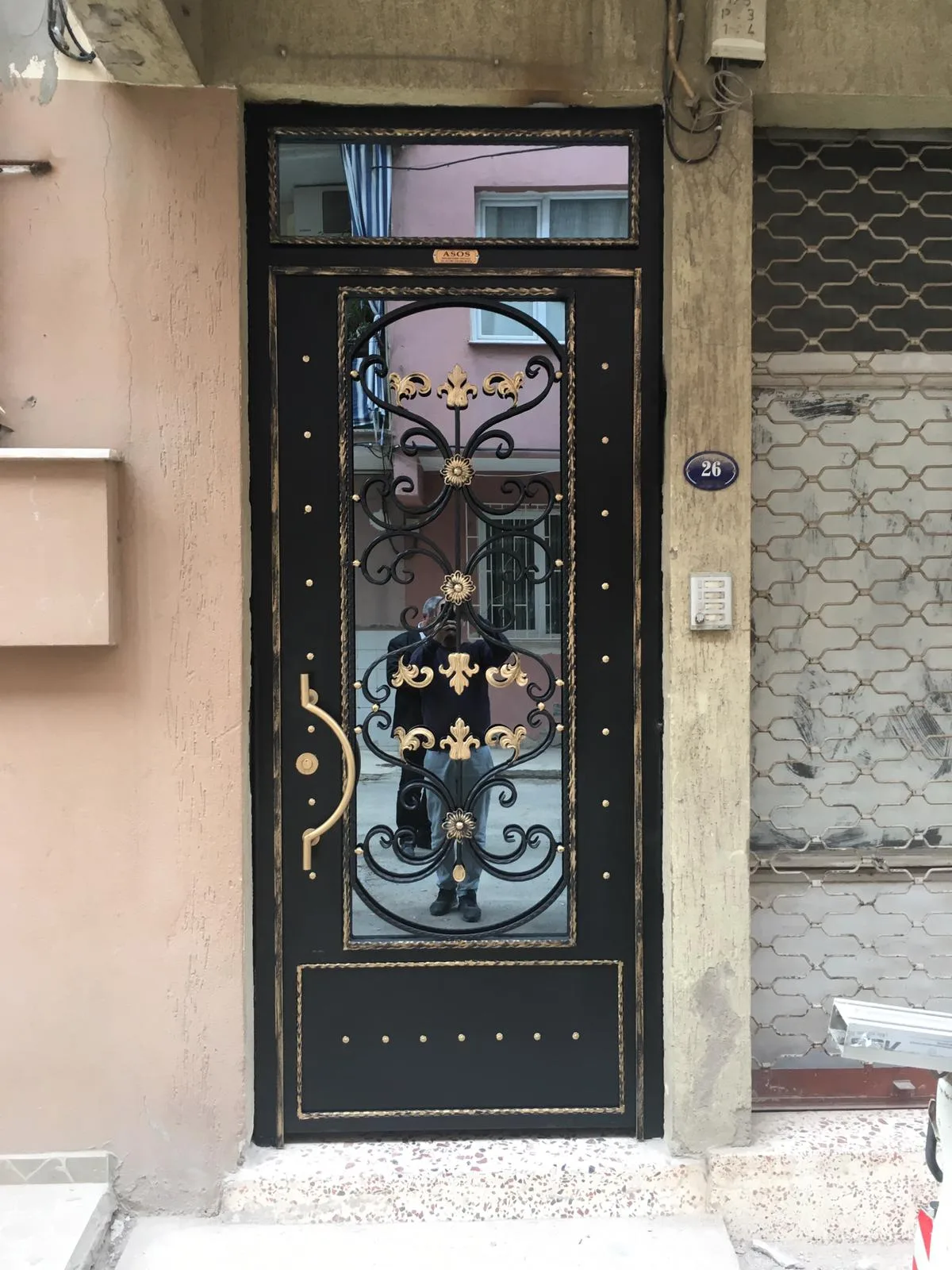 Ferforje Apartman Giriş Kapısı — görsel 13
