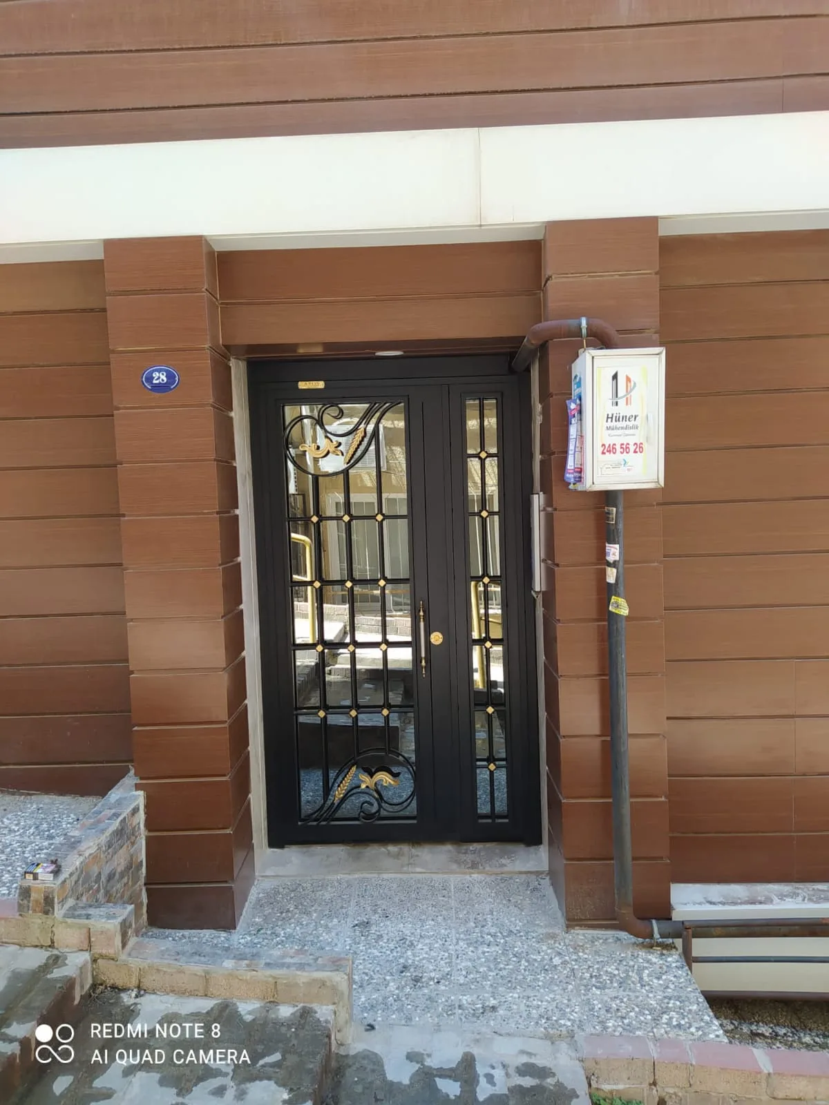 Ferforje Apartman Giriş Kapısı — görsel 23