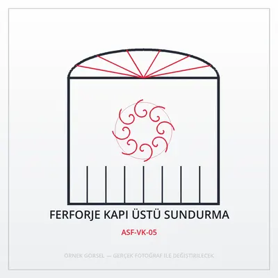 Ferforje Kapı Üstü Sundurma