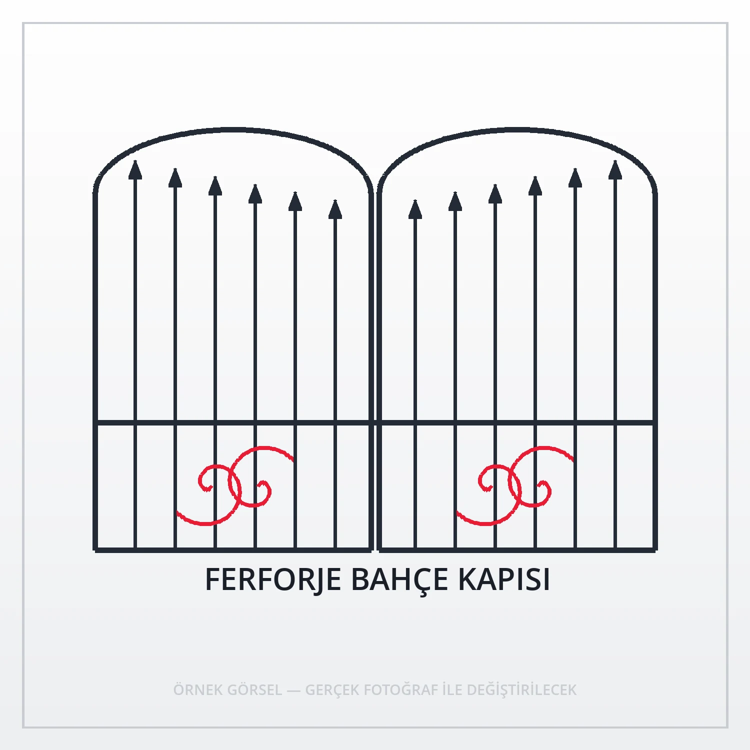 FERFORJE BAHÇE KAPISI | ASOS Ferforje ve Demir Doğrama