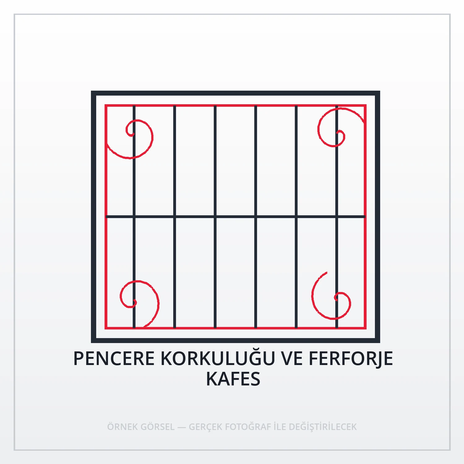 PENCERE KORKULUĞU VE FERFORJE KAFES | ASOS Ferforje ve Demir Doğrama