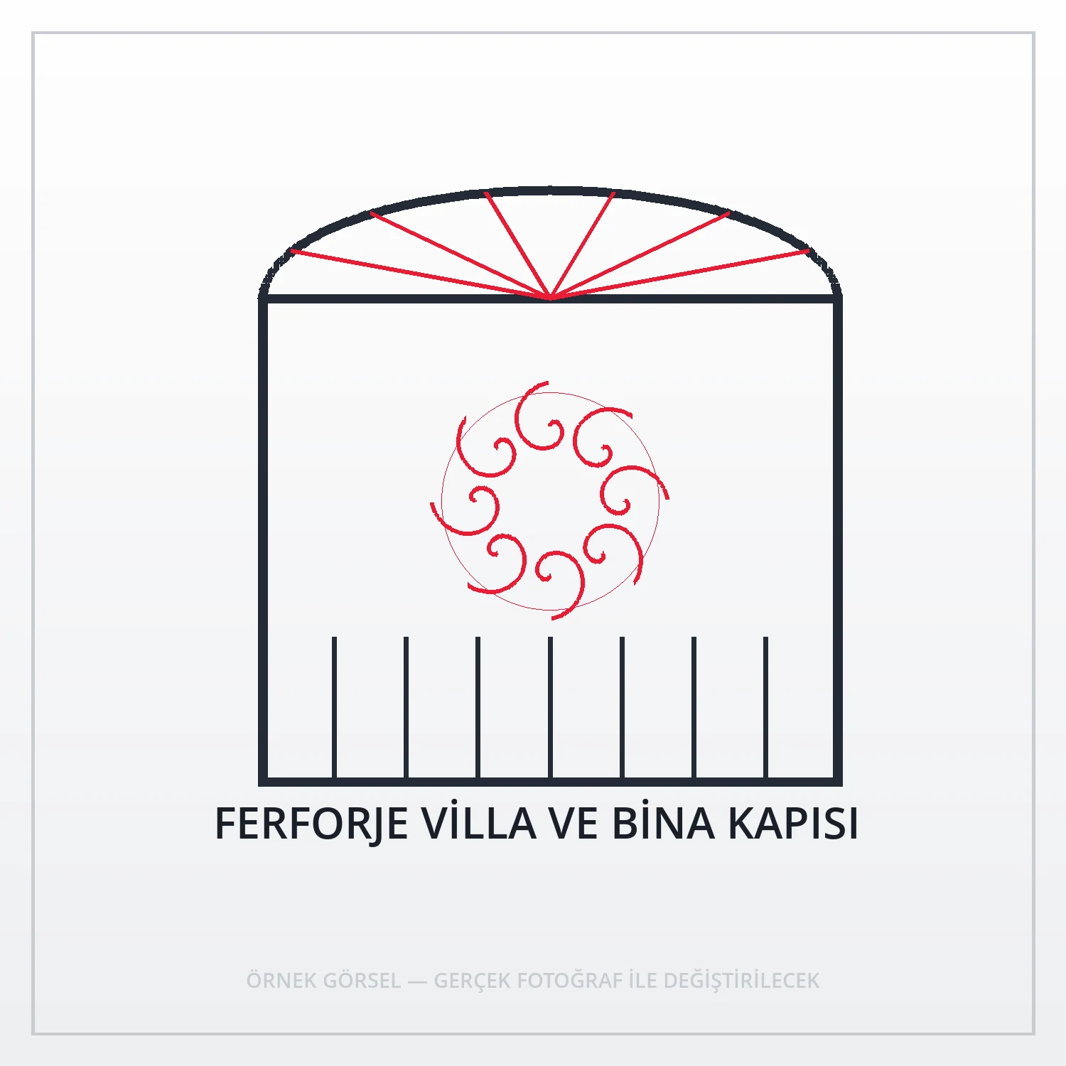 FERFORJE VİLLA VE BİNA KAPISI | ASOS Ferforje ve Demir Doğrama